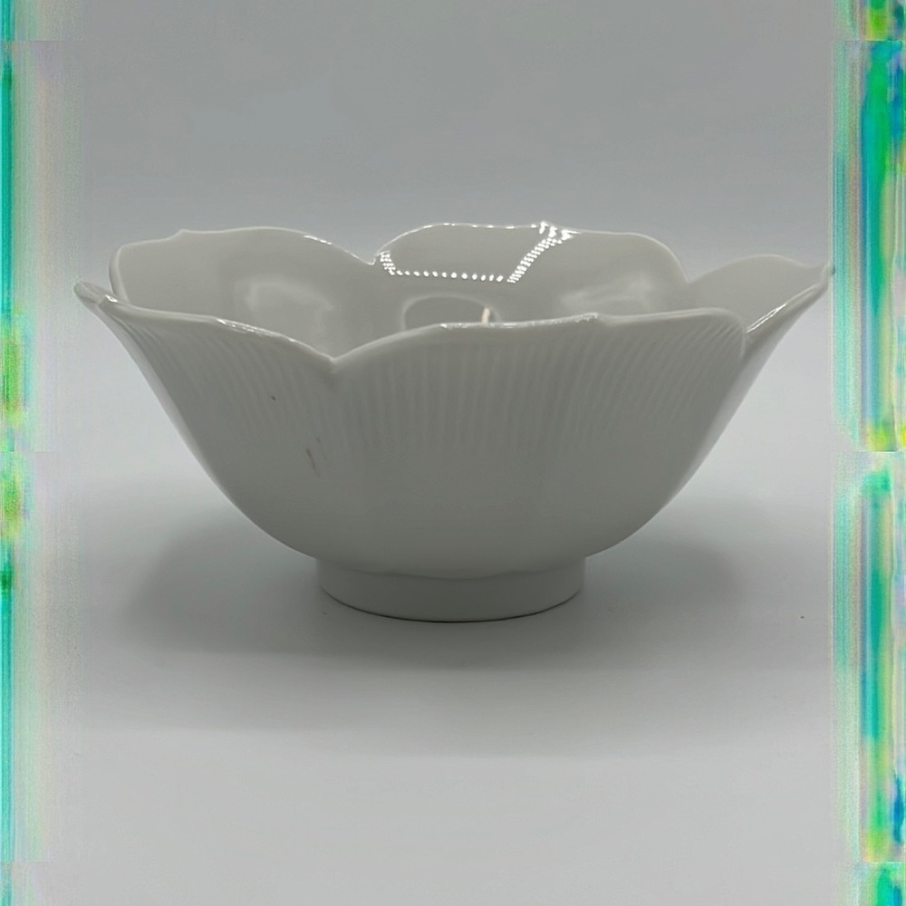 WHITE MILK GLASS BOWL Made In Japan Vintage